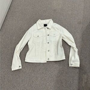 The Studio Jacket in White Denim